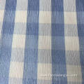 polyester yarn dyed woven check twill shirt fabric